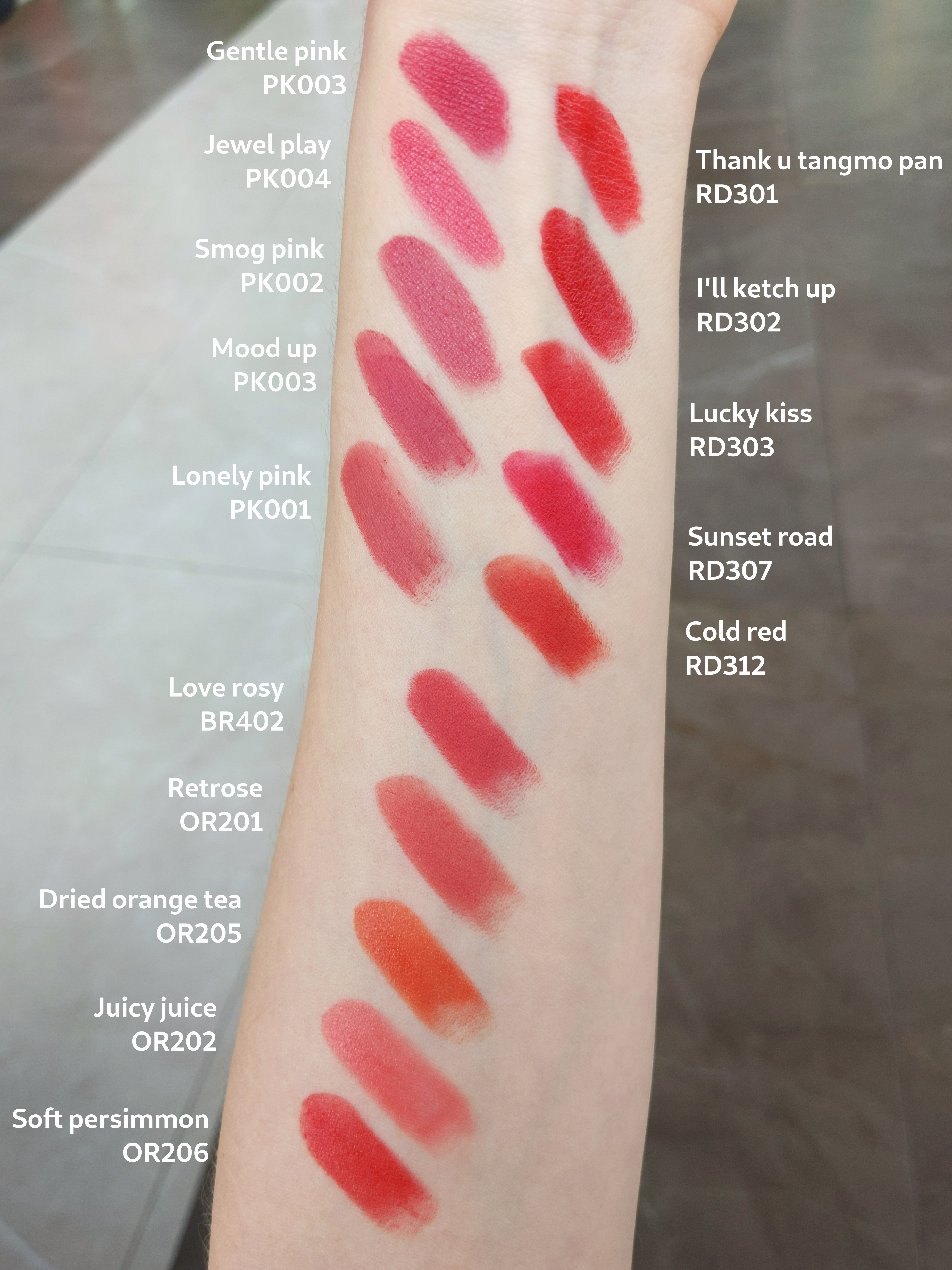 Etude House Better Lips-Talk best lipstick shades for fair skin in pink, red, brown and orange.