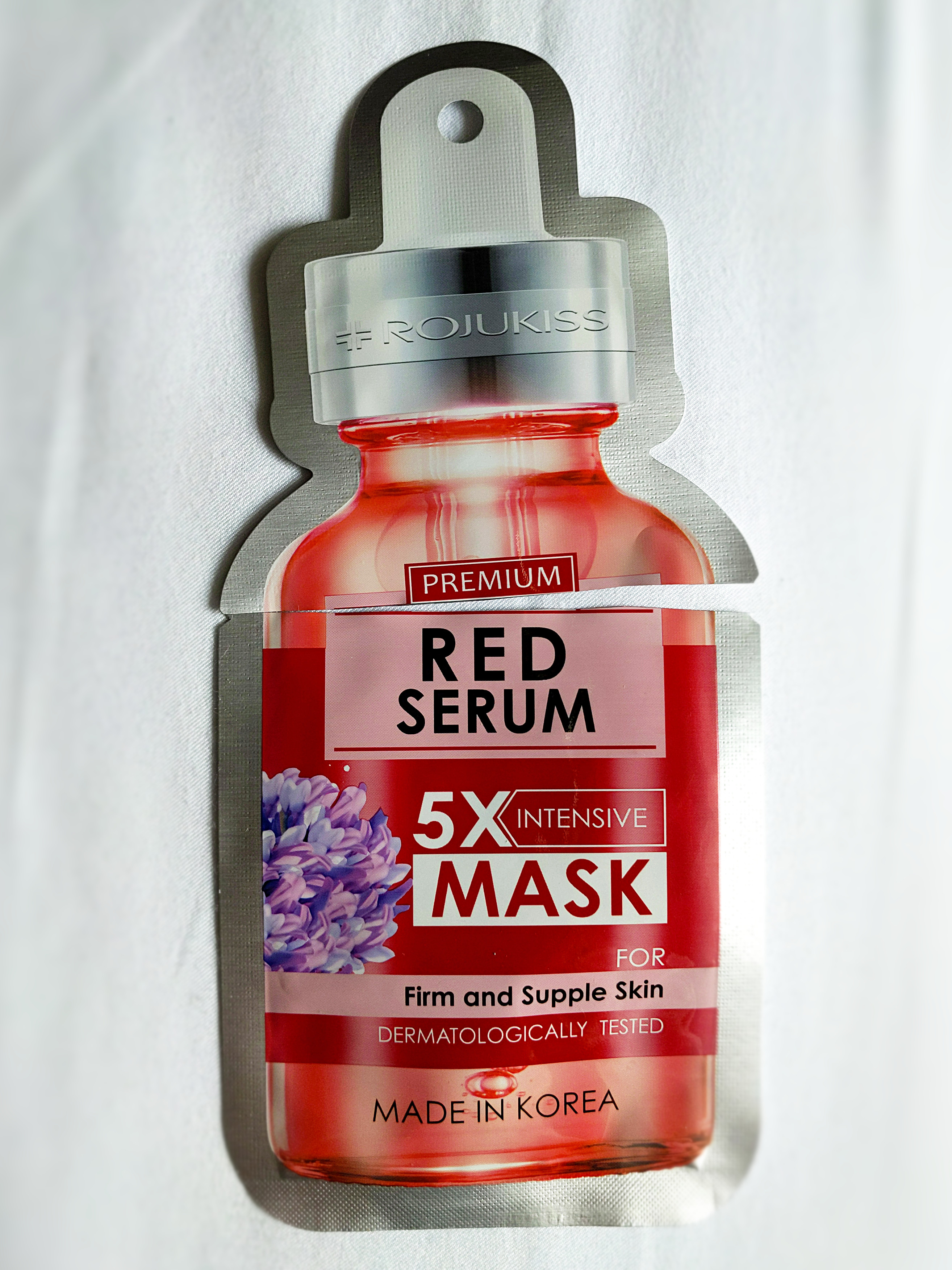 Rojukiss Red Serum 5x Intensive Mask packaging front.